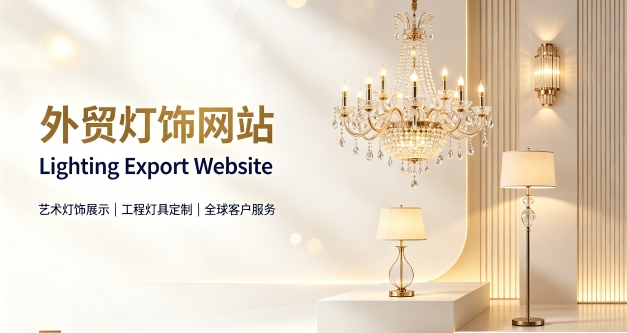 外贸灯饰独立站定制搭建实战案例｜和记官网出口企业双语网站建设制作全流程解析