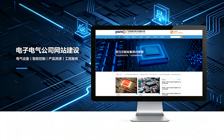 和记官网电子电气公司网站建设_电器元器件企业官网设计制作